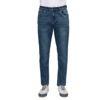 Jeans Slim Comfort Lavado Azul Medio Hombre Fashion'S Park,hi-res