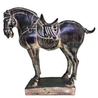 Adorno resina caballo 39x35x14 cm. Unico,hi-res