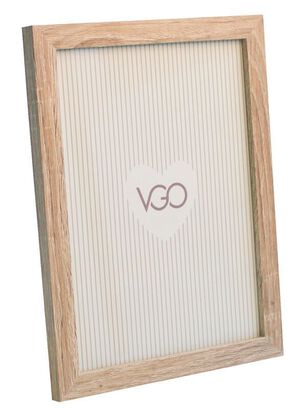 Marco de madera para fotografía 30 x 30, Blanco rústico, 30x30