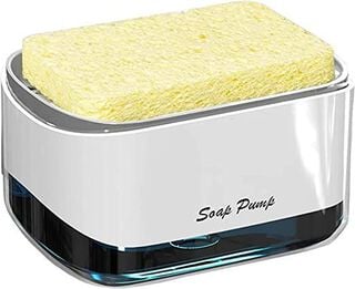 Dispensador de jabón lavaloza para cocina con esponja incluida,hi-res