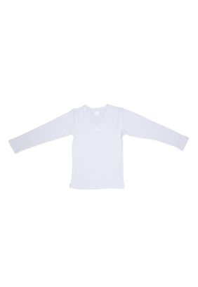Camiseta Manga Larga Niña Blanco Pillín,hi-res