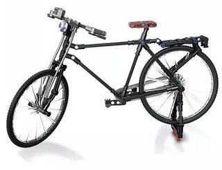 Bicicleta a Escala Armable Color Negro - 198 pcs,hi-res