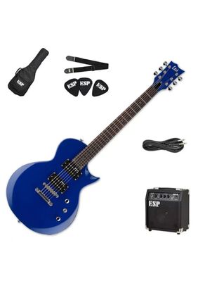 Pack Ltd de guitarra eléctrica EC-10 azul,hi-res