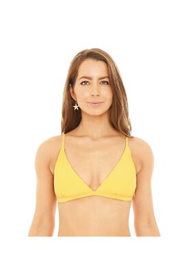Mujer Top Bikini H2O Wear  Triángulo Fijo Amarillo,hi-res