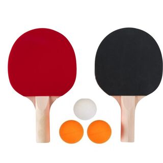 Set Paleta Raqueta Ping Pong + 3 pelotas - mango madera natural,hi-res