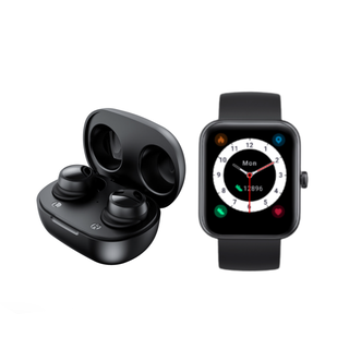 Pack Black Smartwatch Live 206 + Audífonos Buds Jam Lhotse,hi-res