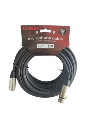Cable Microfono XLR 15 mts Kirlin MPC-280-15M/BK,hi-res