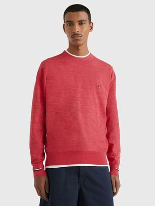 Sweater Mouline Striped  Rojo Tommy Hilfiger,hi-res