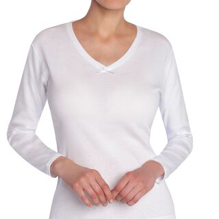 Tais - Camiseta Mujer Sin Mangas Cuello V Algodón - MonarchChile
