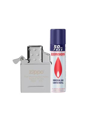 Kit Zippo Inserto Double Torch + Gas Butano 300ml,hi-res