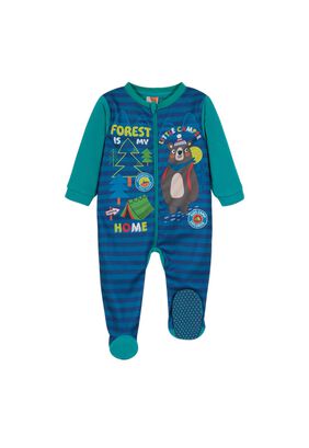 Pijama Bebé Niño Entero Polar Sustentable Azul H2O Wear,hi-res