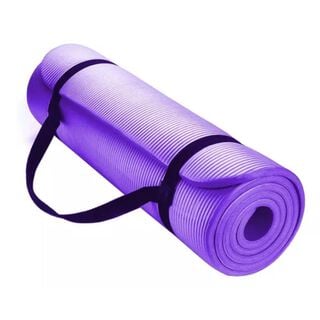 Mat Yoga 10 Mm Alfombra Resistente Gruesa Morado,hi-res