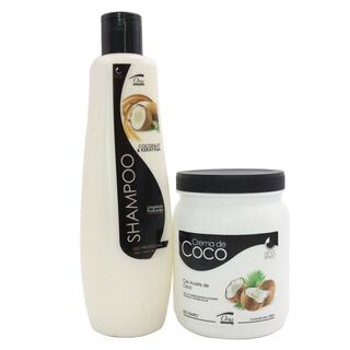 Kit Shampoo + Crema Concentrado De Aceite De Coco,hi-res