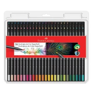 Lápices Faber-Castell Ecolápices Supersoft-50 colores,hi-res