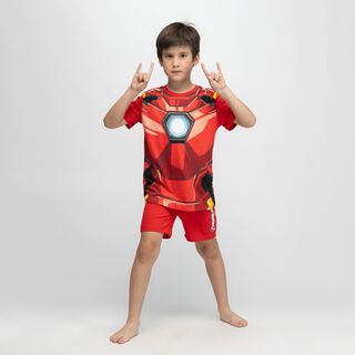 Pijama Disfraz Niño Iron Man Armadura Rojo Marvel,hi-res