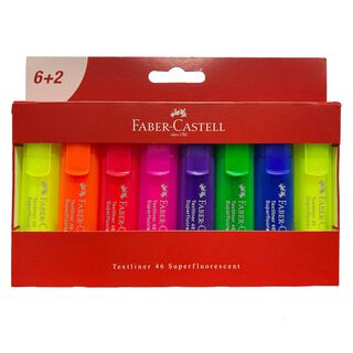 Destacador Faber-Castell TL 46 SuperFluor (8 Colores),hi-res