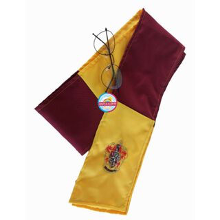 Set 2 Accesorios Disfraz Harry Potter Casa Gryffindor Bufanda Y Lentes,hi-res
