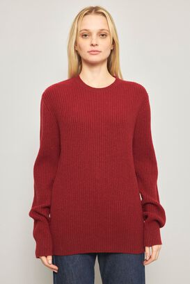 Sweater casual  burdeo a.p.c talla M 099,hi-res