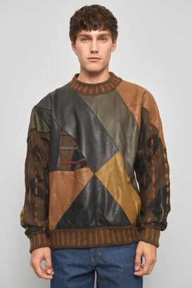 Sweater casual  multicolor saxony    talla L 220,hi-res