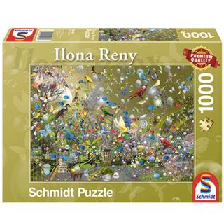 Puzzle 1.000 piezas Selva de loros,hi-res