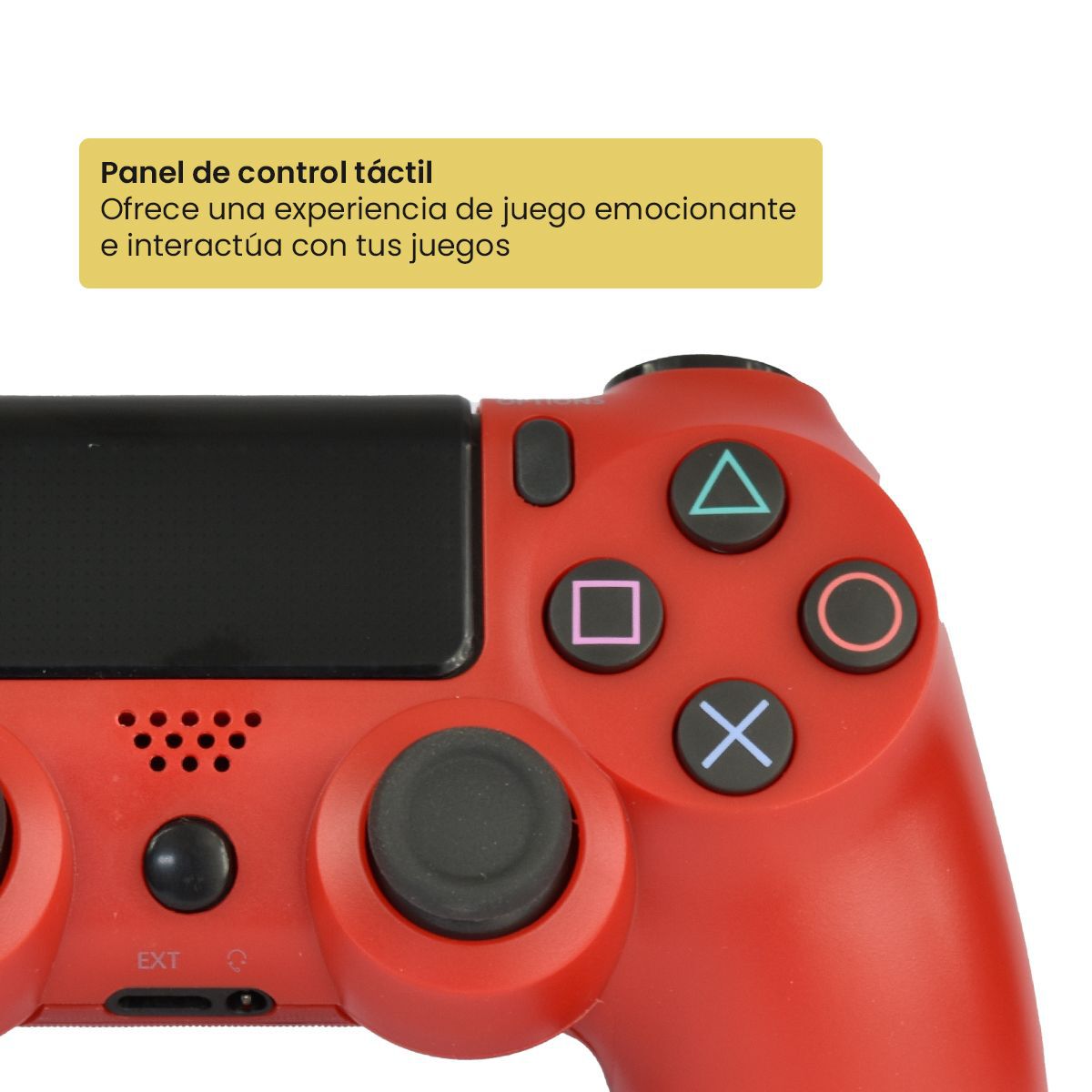 Joystick inalámbrico PS4 D-SHOCK4 Tecnolab Rojo