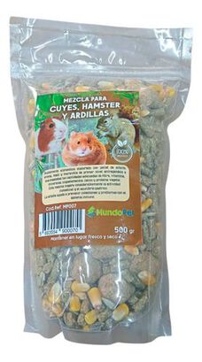 Alimento Mezcla Hamster Cuyes Conejos 500 Gr Mp007,hi-res