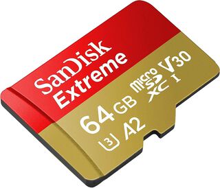 Memoria MicroSDXC SanDisk Extreme, 64 GB, UHS-I, A2, VC 30,hi-res