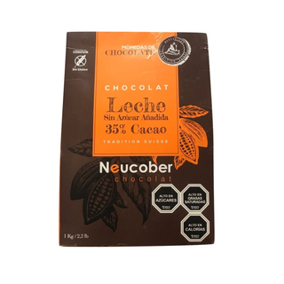 Chocolate Leche 35% Cacao Sin Azúcar Neucober 1 Kg,hi-res