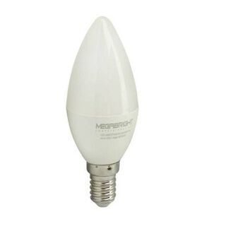 Ampolleta vela LED rosca E14 luz cálida de 6W,hi-res
