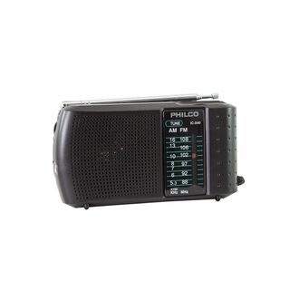 Radio Portátil Philco ICX-40, Con Audífono, AM-FM, 2 pilas AA,hi-res