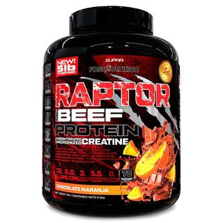 Raptor 100% Beef Protein 5 Lbs - Chocolate Naranja,hi-res