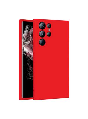 Carcasa Para Samsung S24 Ultra Goma Rojo,hi-res