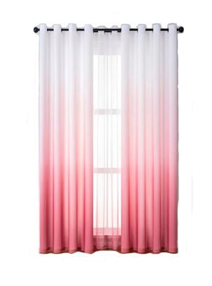 cortina visillo en degrade rosado 140 x 230,hi-res