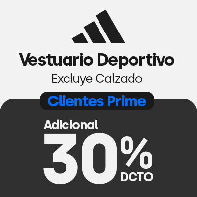 30% descuento adicional clientes Prime en Adidas