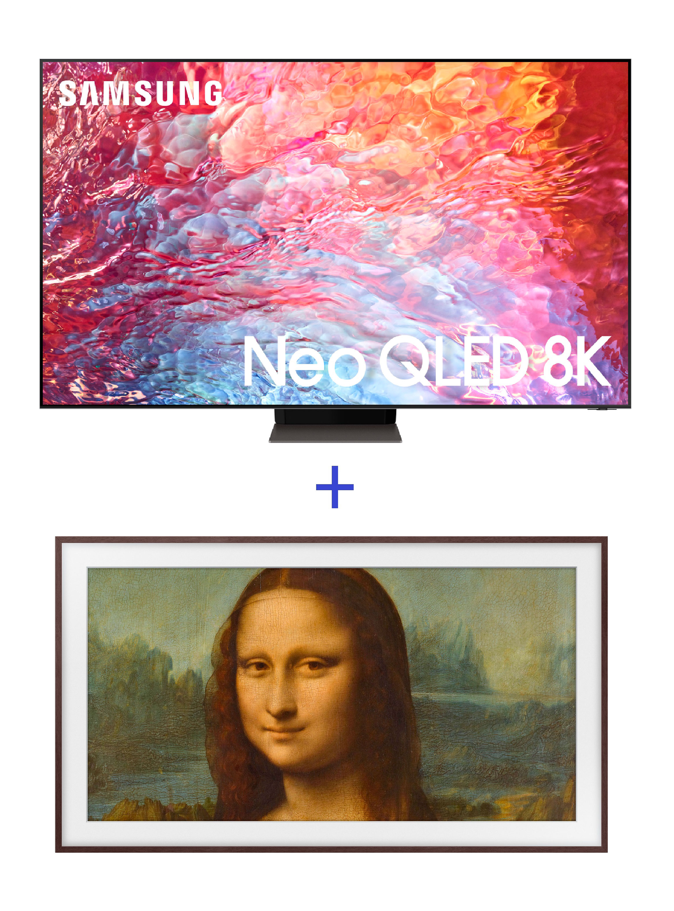 Neo QLED Smart TV 55” QN700B 8K + QLED Smart TV 32” The Frame FHD