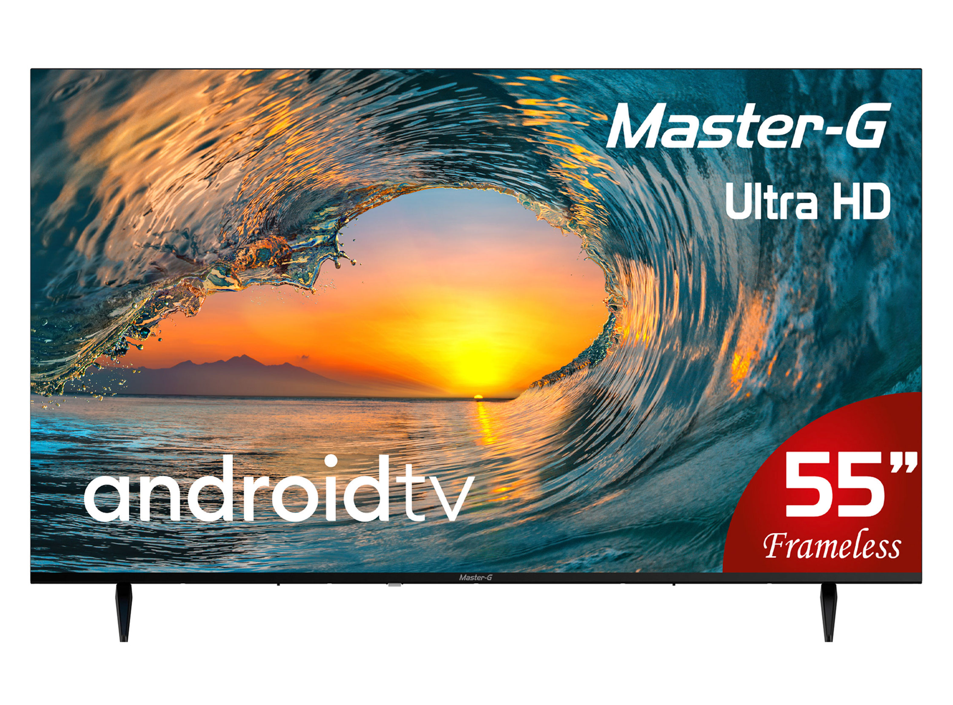 LED Android Smart TV 55" UHD 4K Frameless MGAH55F