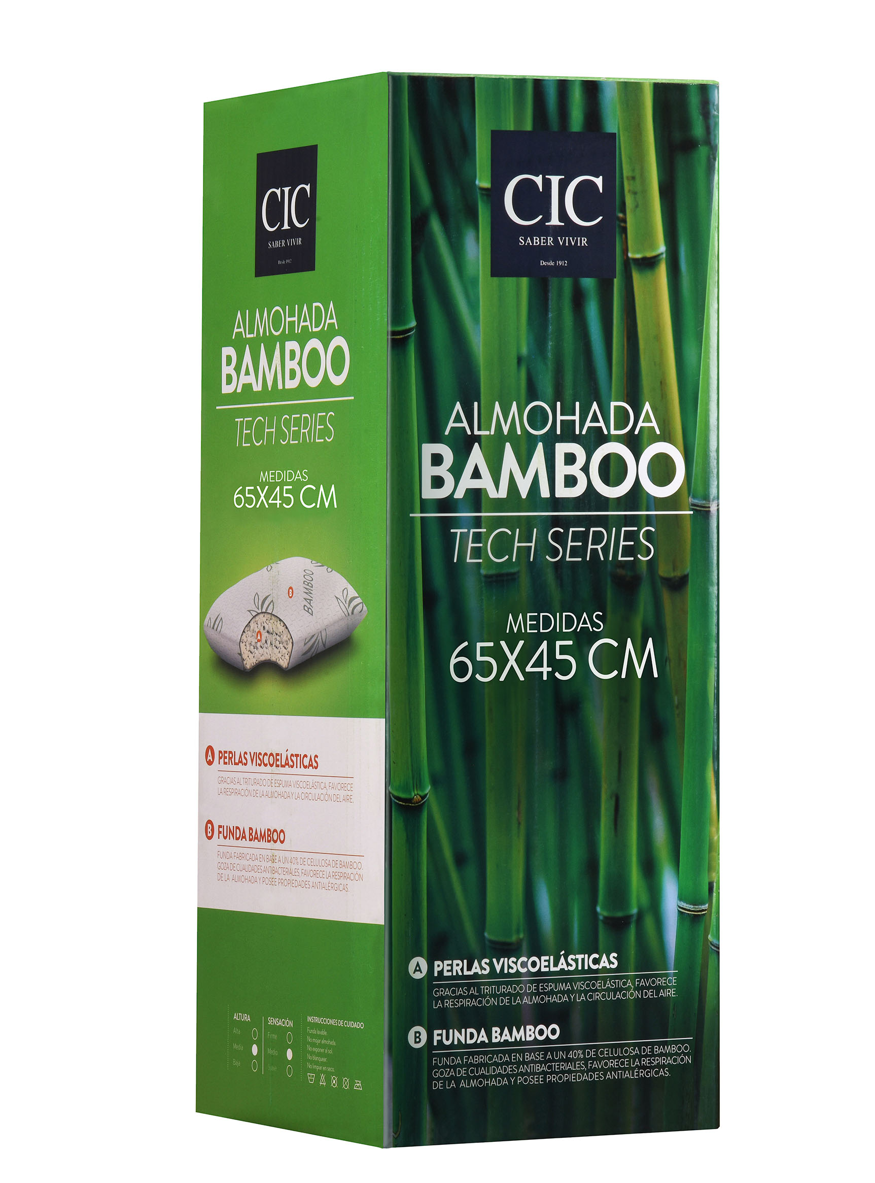 Almohada Viscoelástica Bambú Resort Imperial Relax 150 cm