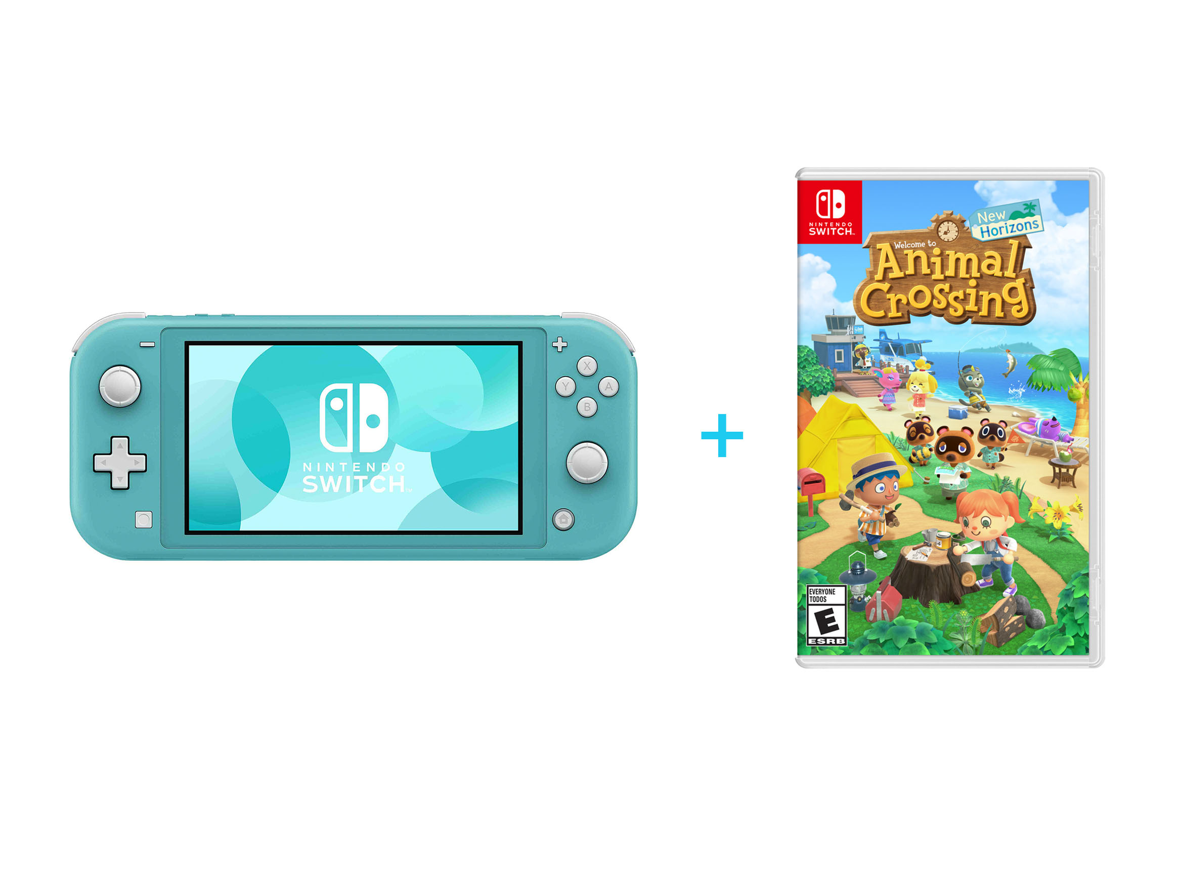 Nintendo Switch Lite Turquoise + Juego Nintendo Switch Animal Crossing: New Horizons