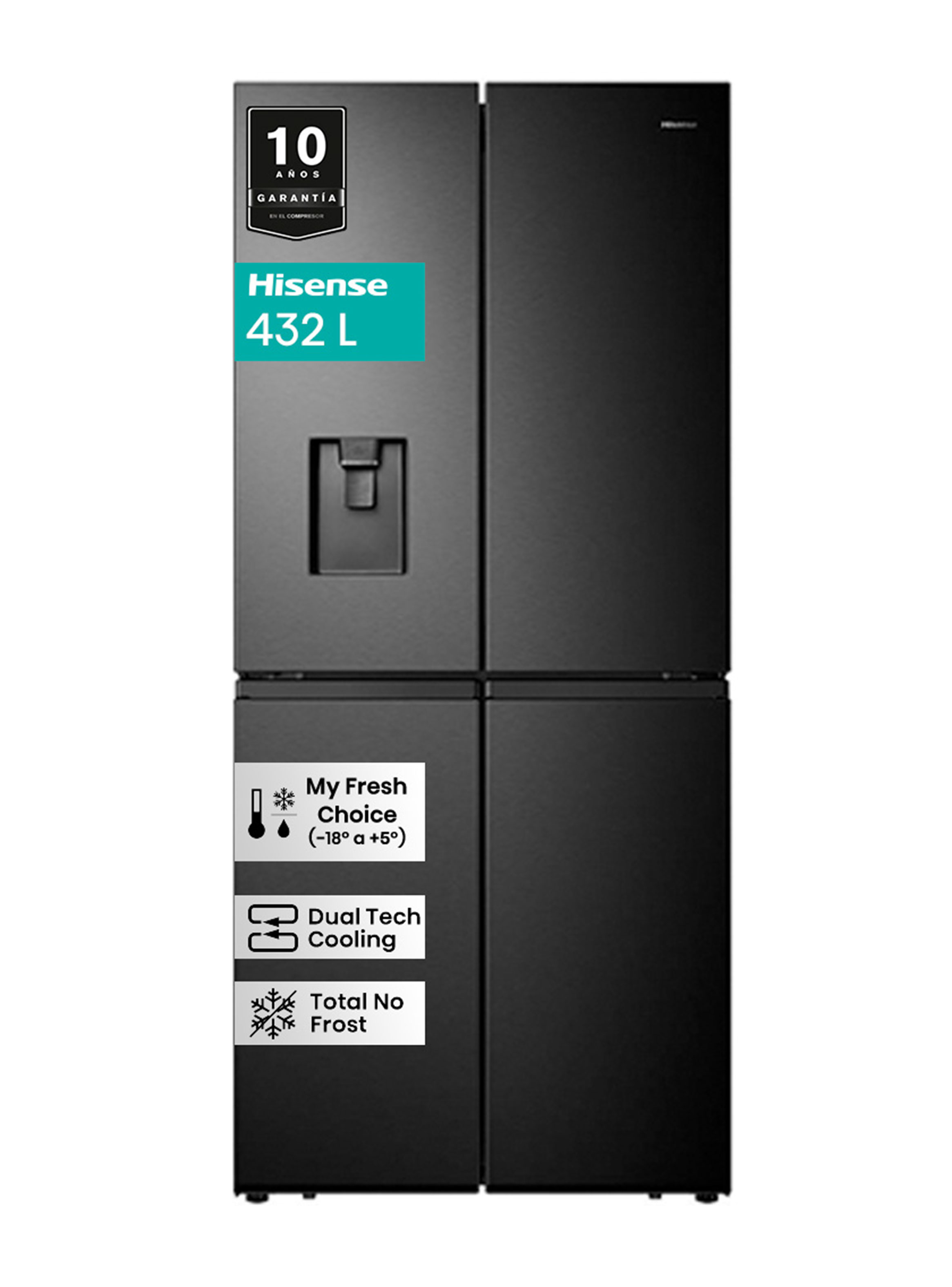 Refrigerador Side by Side No Frost 432 Litros RQ-56WCD French Door