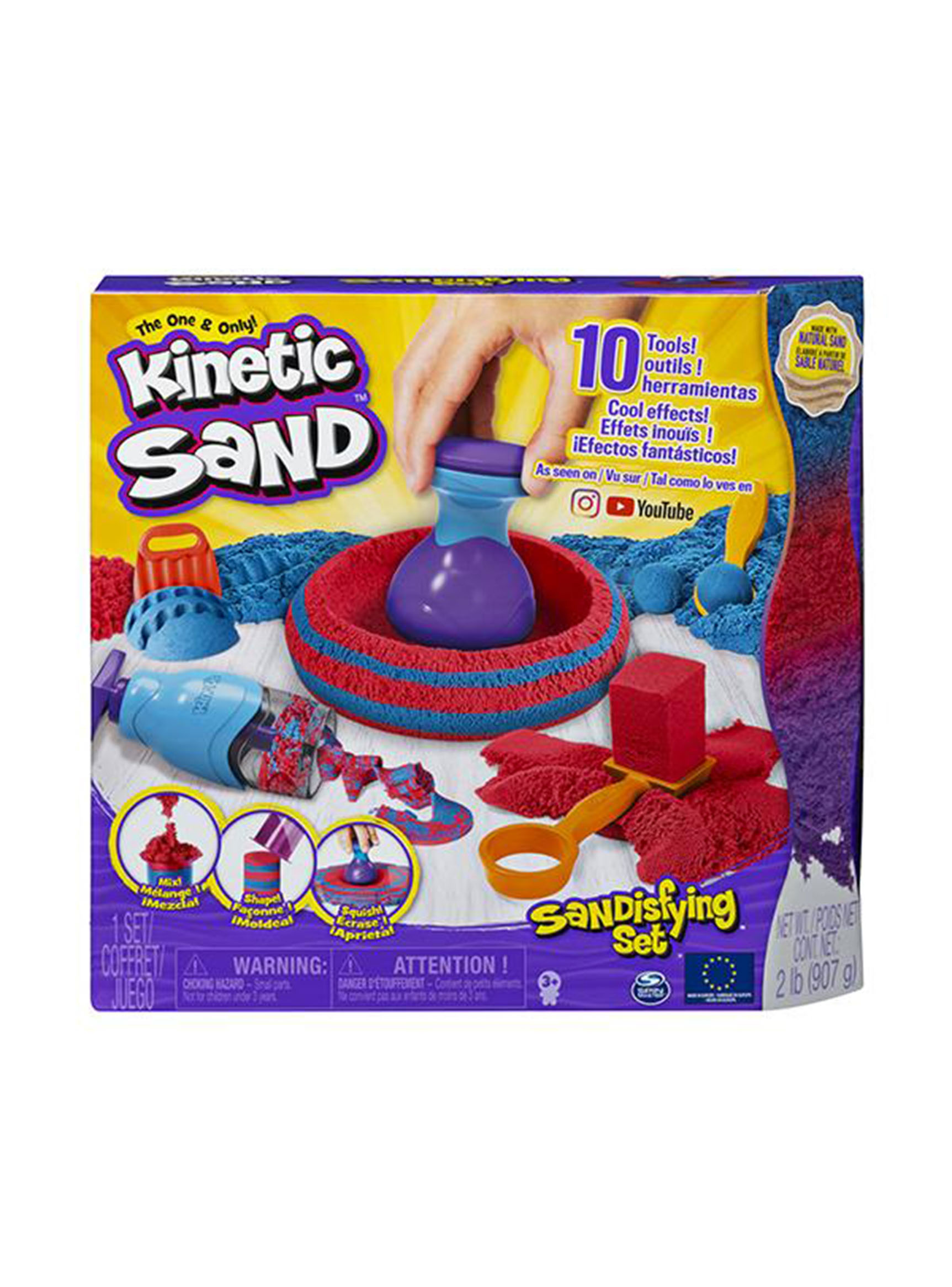 Kinetic Sand Set Mezclas y Efectos de Arena Caramba