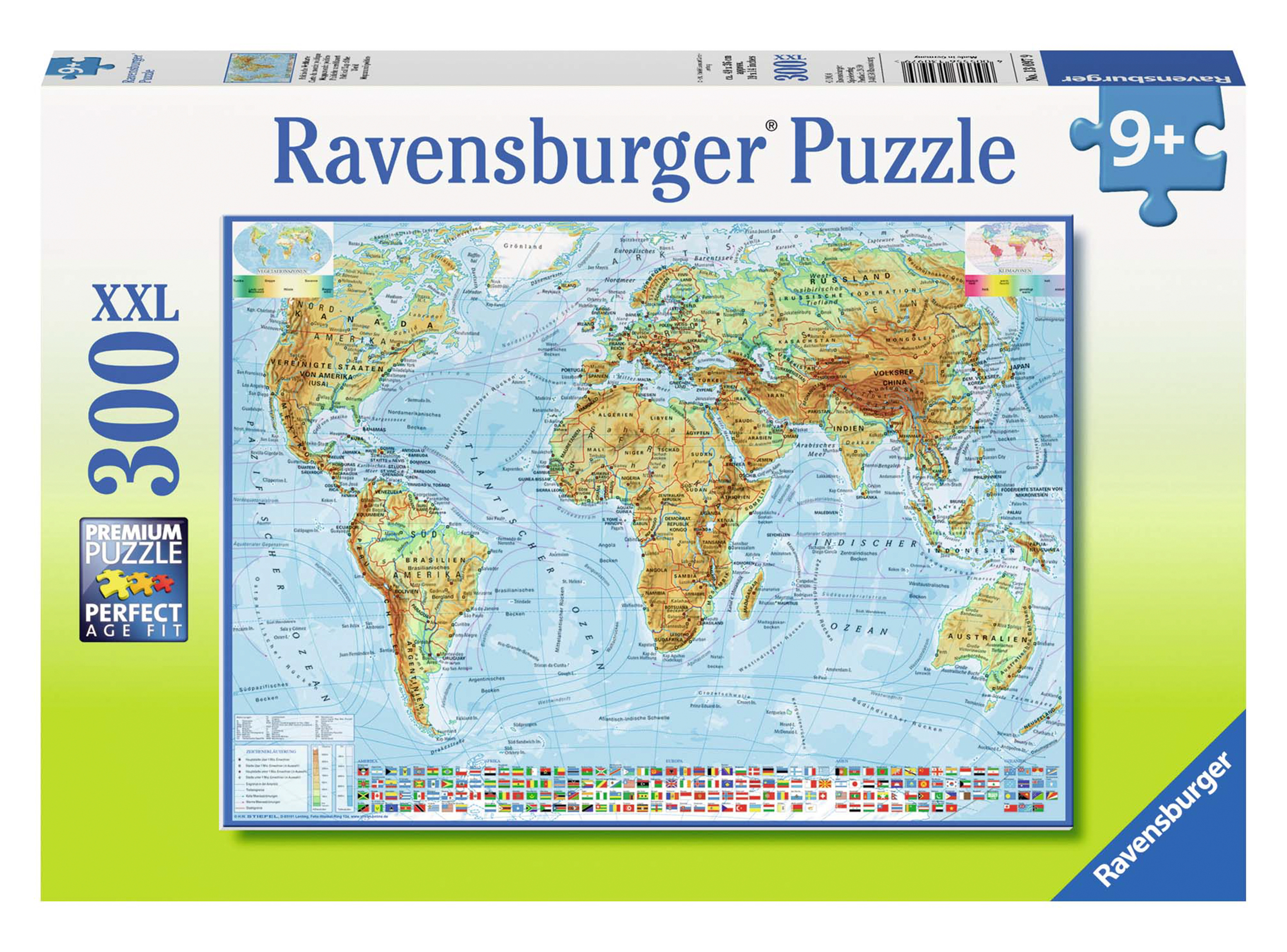 Ravensburger Puzzle XXL Mapa del Mundo 300 Piezas Caramba