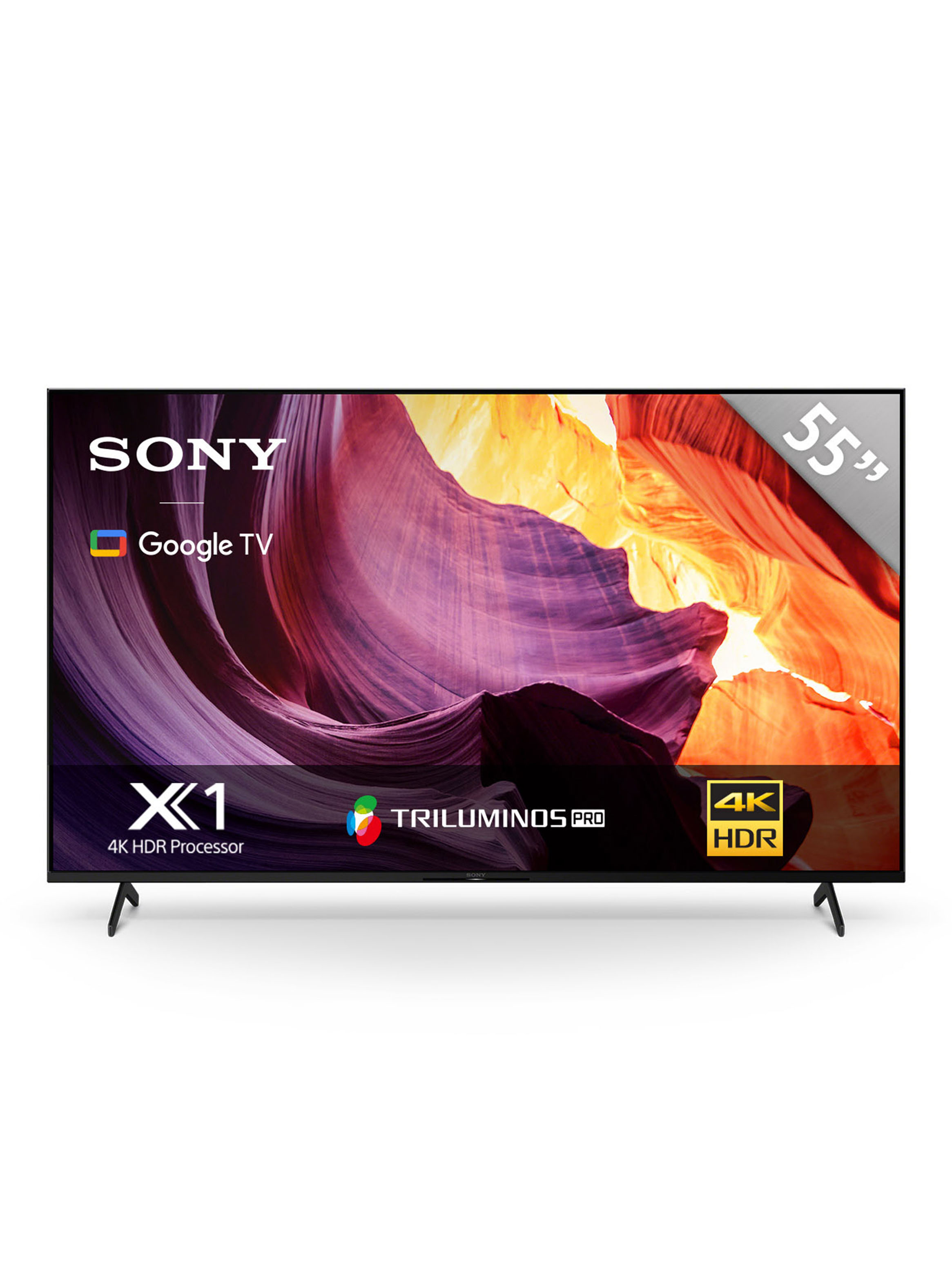 LED Smart TV 55' 4K Ultra HD Google TV KD-55X80K
