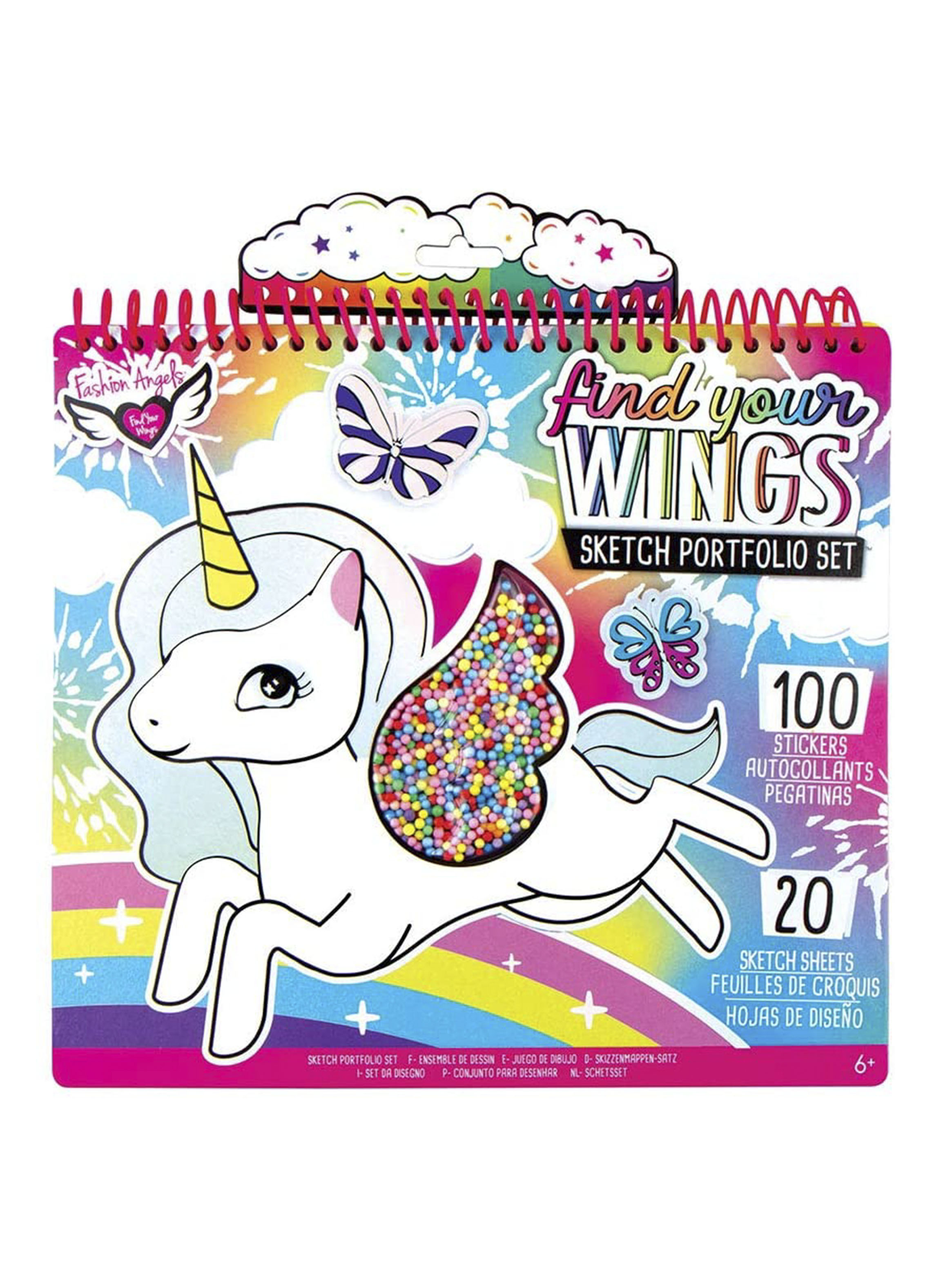 Libreta para colorear de unicornio Fashion Angels