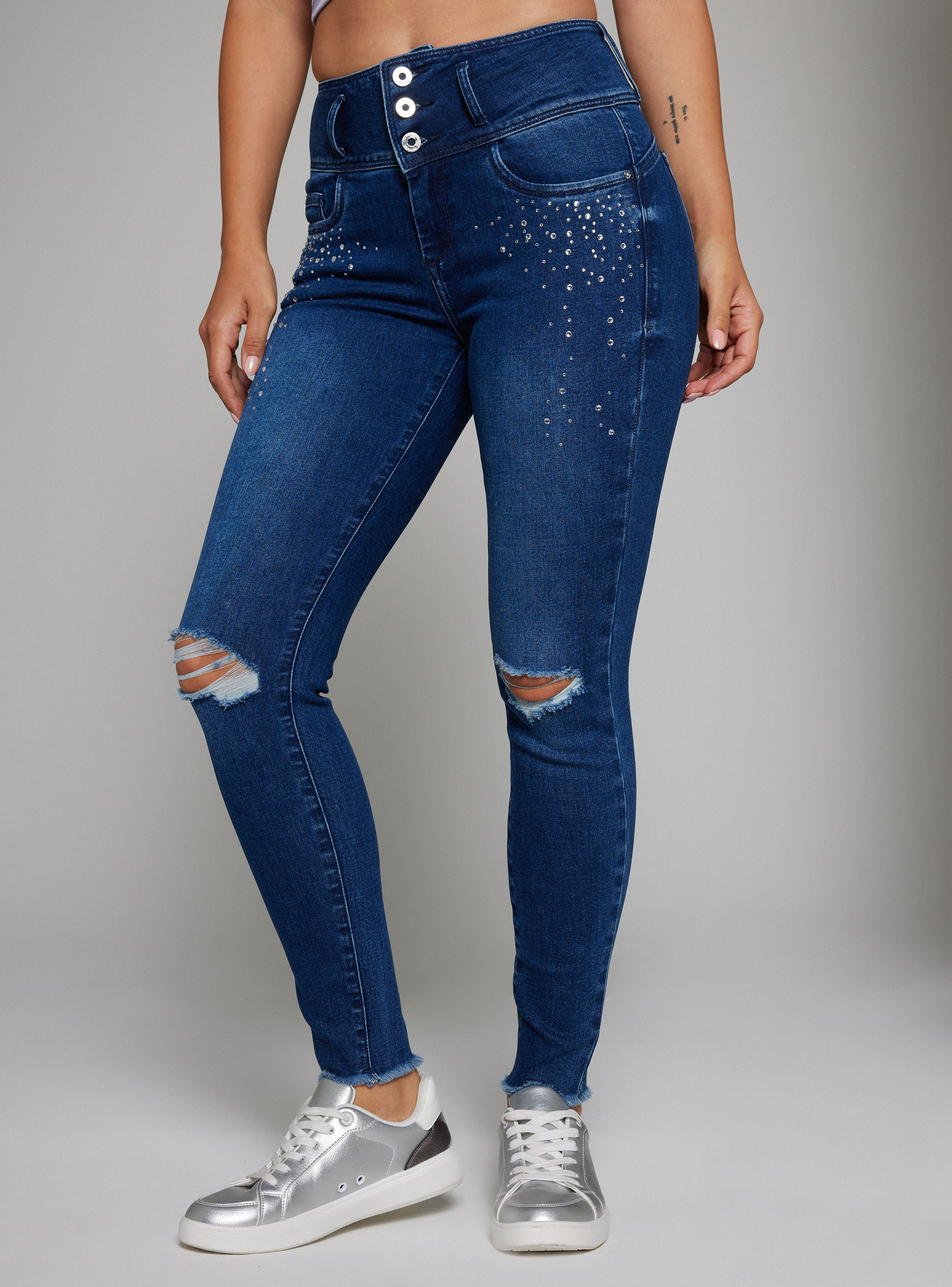Jeans Push Up Strass