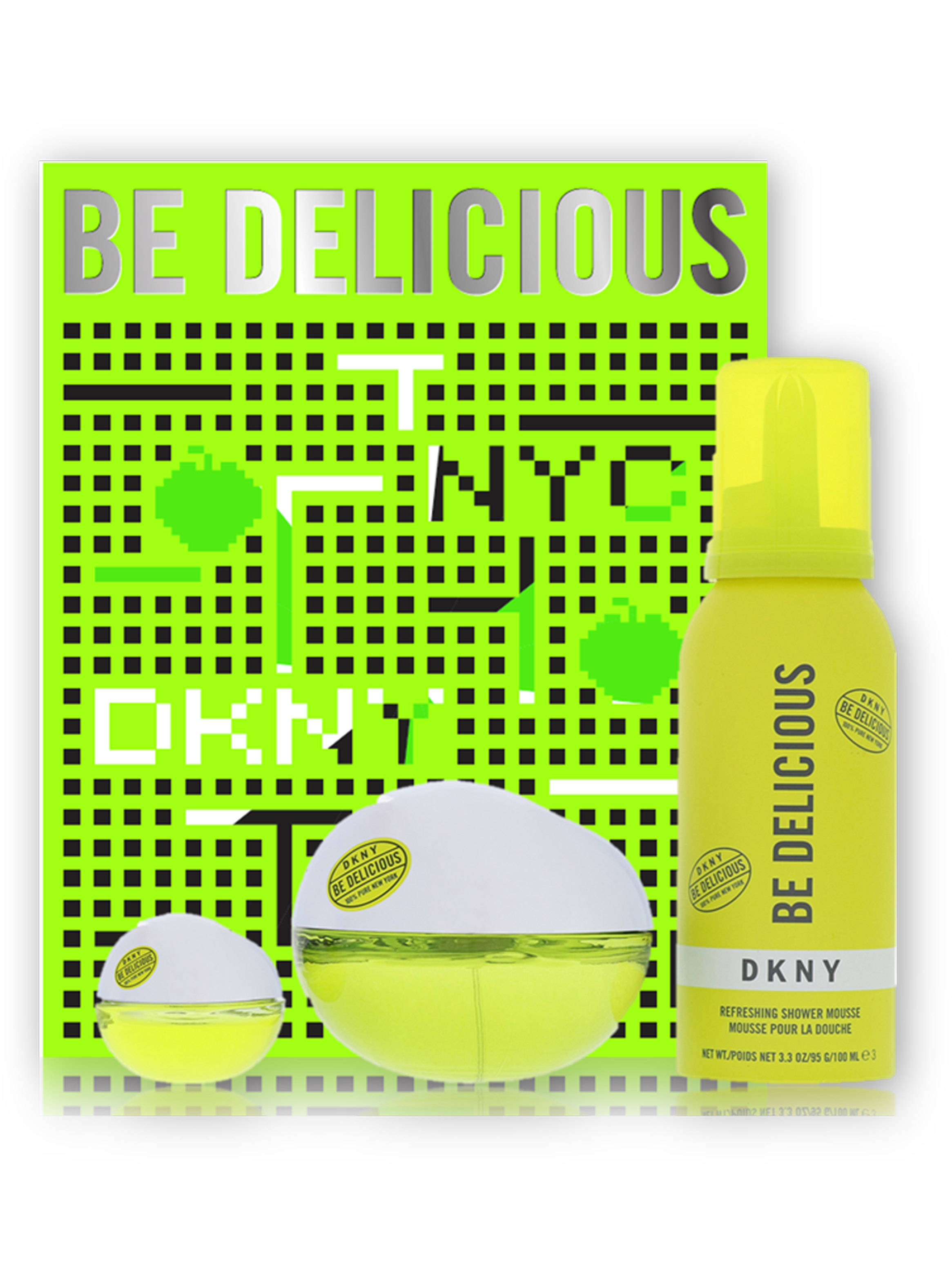 Set Perfume DKNY Be Delicious 100ml + Miniatura 7ml + Shower Gel 150 ml