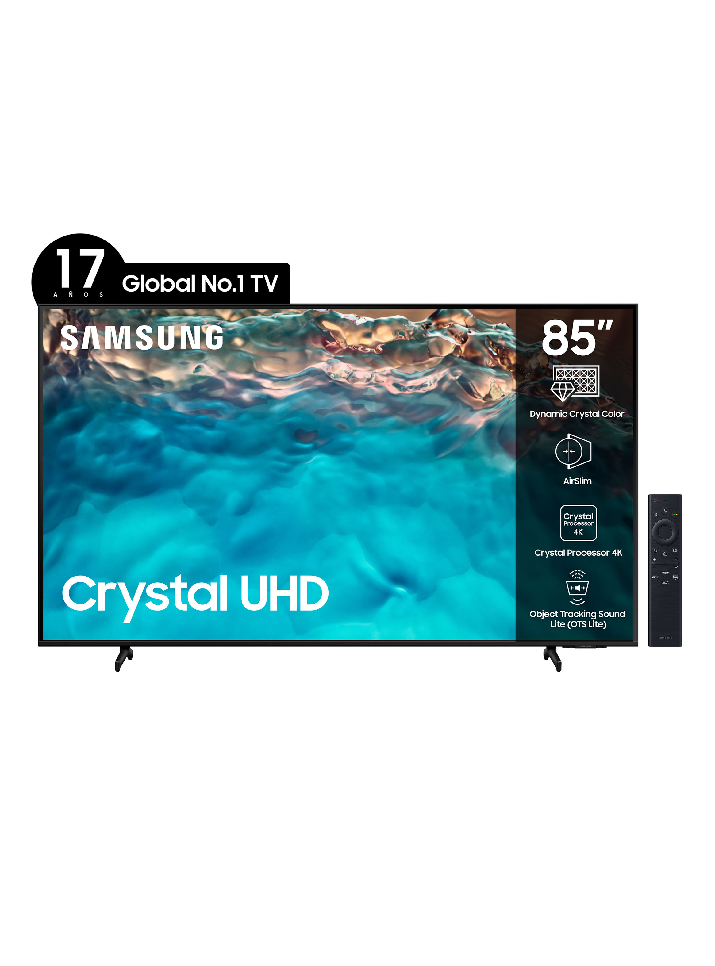 LED 85” BU8000 Crystal UHD 4K Smart TV 2022