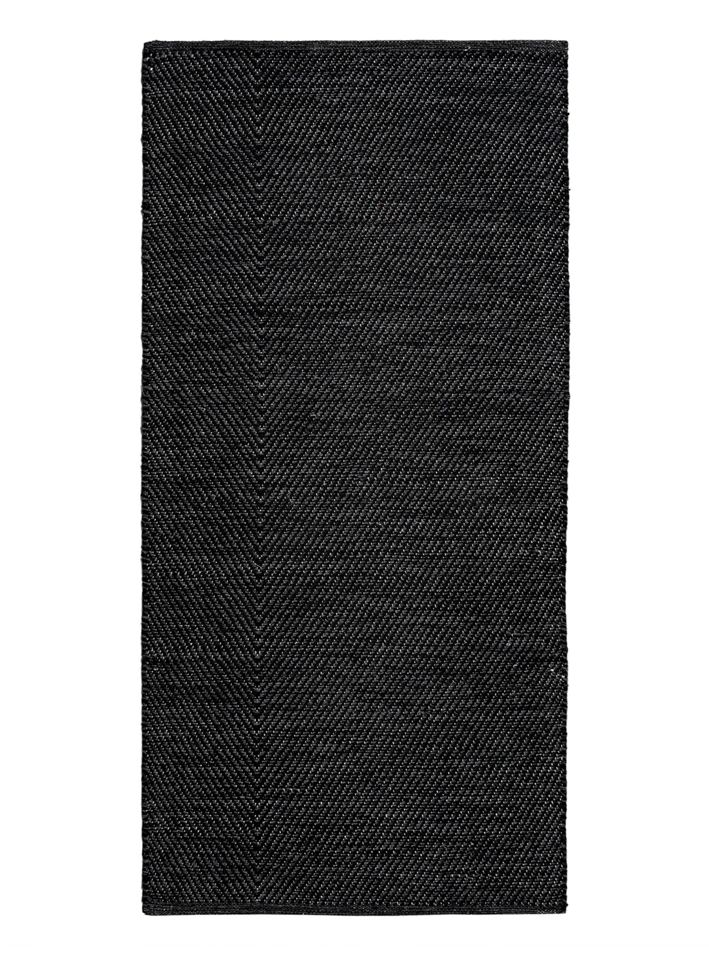 Alfombra Lana Algodón Espiga Dark Gray 170 x 240 cm