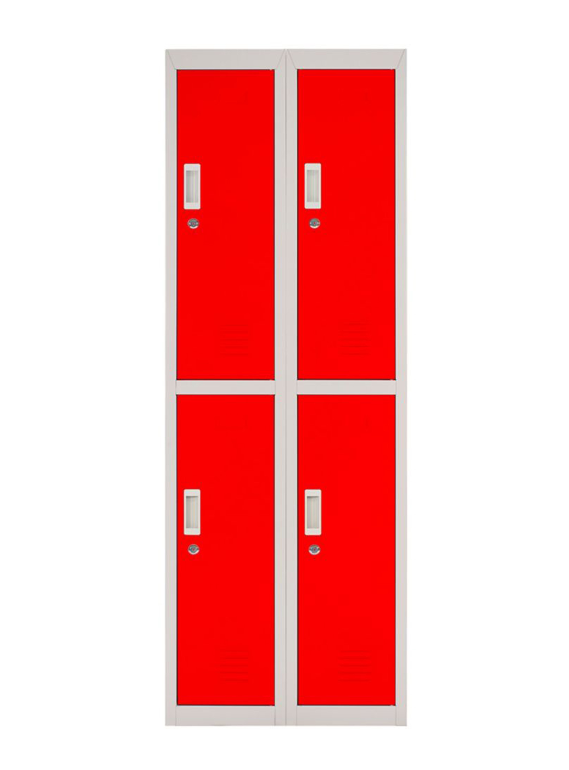 Locker Office Llaves Rojo 4 Puertas 57x50x166 cm Maletek