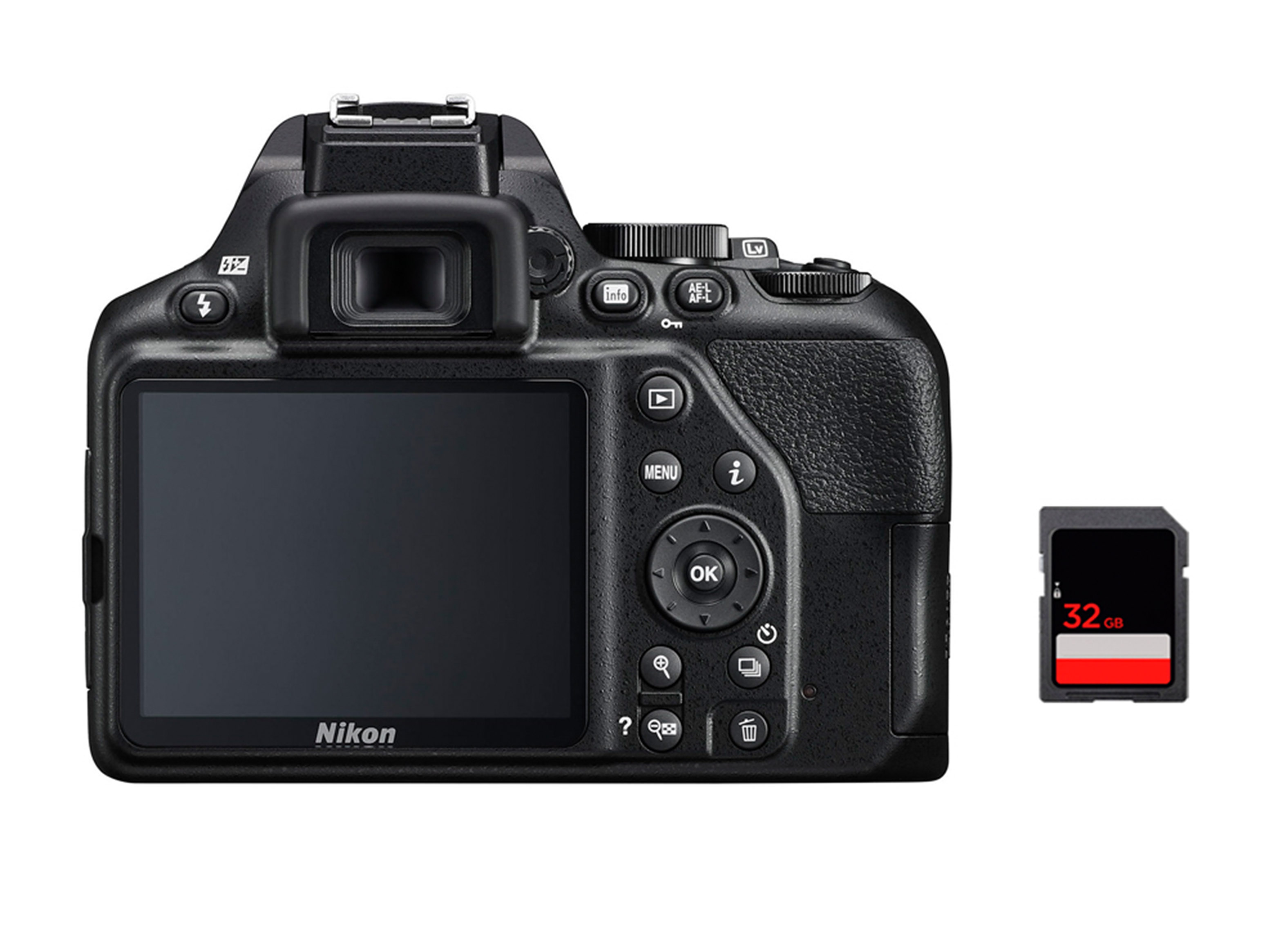Cámara Nikon D3500 + 18-55mm + 70-300 +Memoria Y Estuche