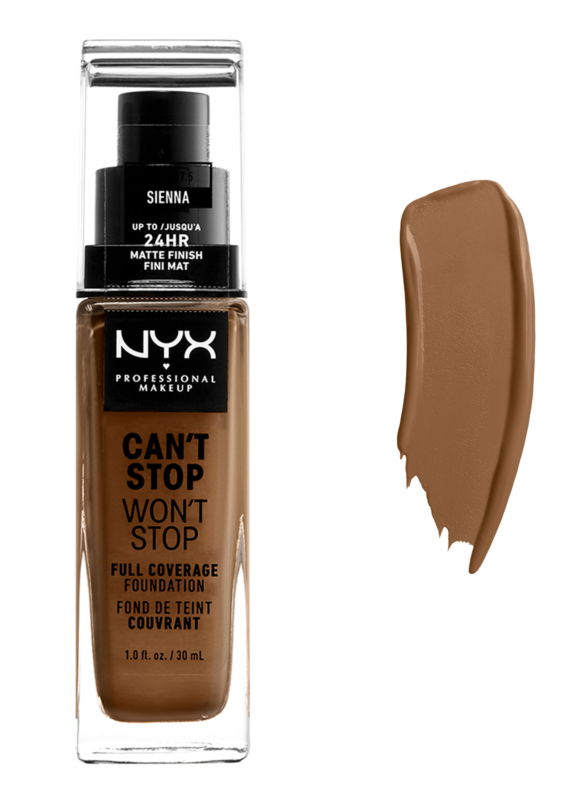 Base Nyx Professional Makeup Líquida Can'T Stop Won'T Stop Sienna